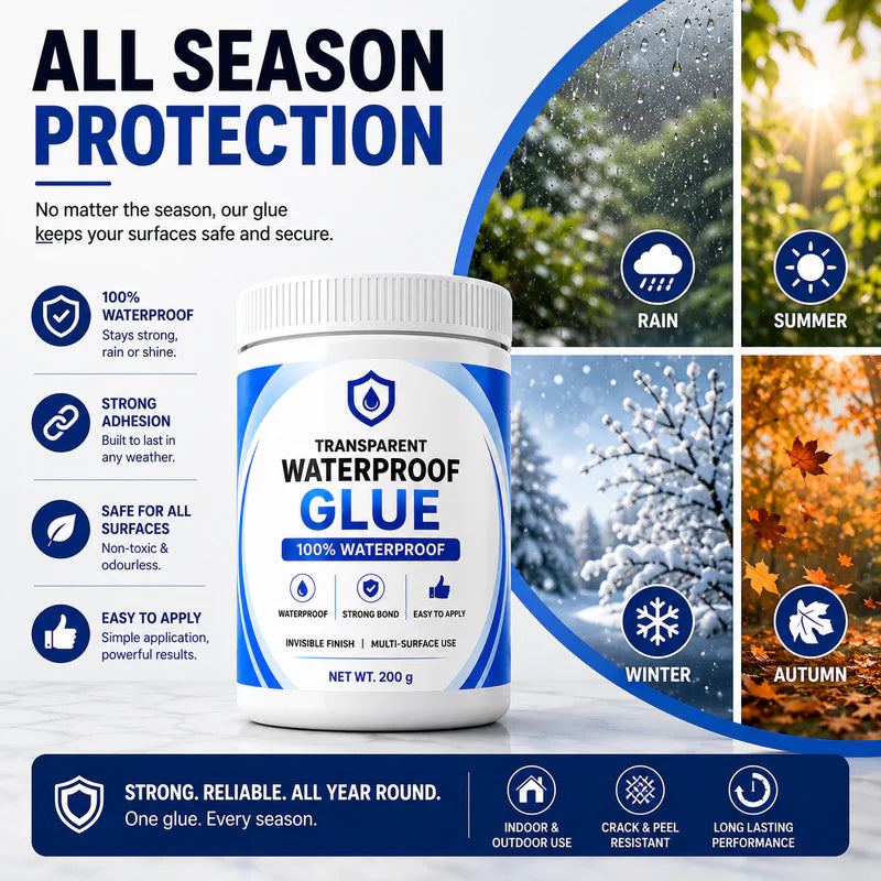 Transparent Waterproof Glue + Free Brush © ( BUY 1 GET 2 FREE )