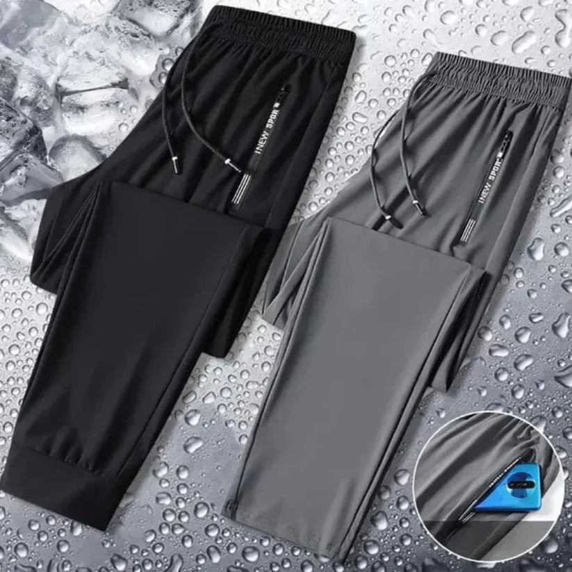 Pack of 3 Offer 😍 Men’s Premium-Quality Stretch Lycra Pants | Black, Blue & Grey