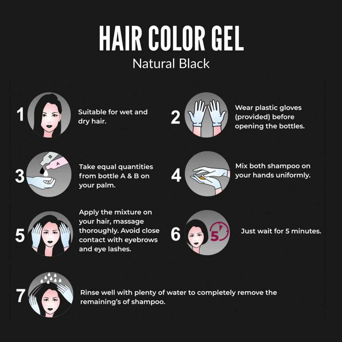 3 In 1 Hair Color Gel (Argan Oil) (Buy 1 Get 1 Free)
