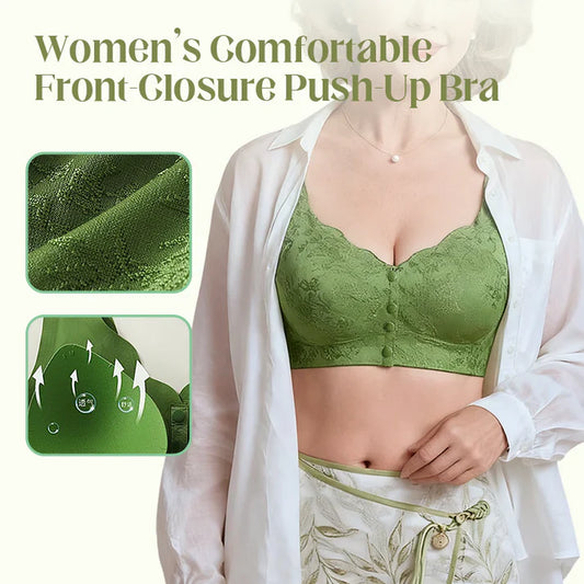 Comfort Front-Clasp & Wire-Free Seamless Bra (Pack Of 3)