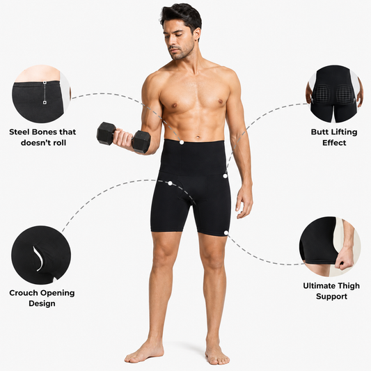 Men's High-Compression Body Shaper Shorts (BUY 1 GET 1 FREE)